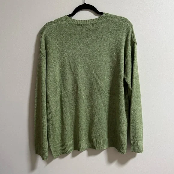 BeCool Green Knit Sweater with Pocket - Picture 4 of 4